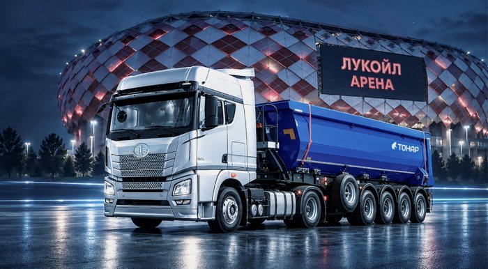 Представим сцепку FAW ORYX и Тонар SL4‑34 на выставке «Дело спецтехники»