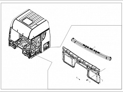 5201010-E1-[BJ019]-001 Передняя стенка кабины