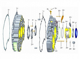 1700011AAH (F12JZ22A+FHB400)  Узел автоматической трансмиссии (F12JZ22A+FHB400) – Узел задней крышки