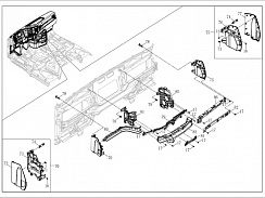 5310030-F1-B45 Корпус и кронштейн панели приборов