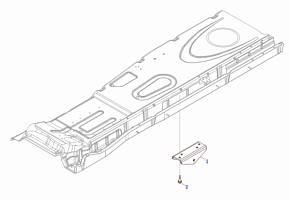 5002G01-B45 узел опоры наклона кабины (верхний узел)