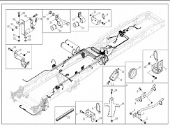 3506435-AE1-[BJ070]-001 Корпус – Компоненты трубопровода воздушного тормоза (шасси)