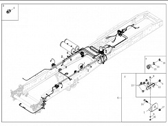 3506100-CS1-[BJ070]-001 Компоненты трубопровода воздушного тормоза – шасси