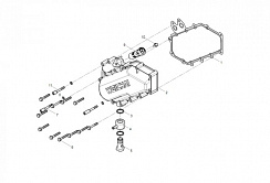 1000011ABB (WP12.460E50) – Узел двигателя – Узел крышки маслоохладителя