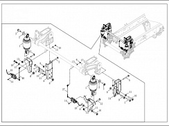 5001025-L1-[BJ019]-001 Каркас – Пневмоподушка передней подвески