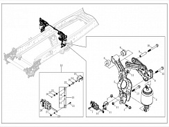5001275-AP1-[BJ019]-001 Днище – Пневмоподушка задней подвески