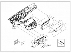 5310130-F1-B45 Нижняя защита приборной панели