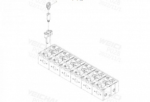 1000011AAH (WP12.460E50) – Узел двигателя – Узел соединения с подвесным кольцом